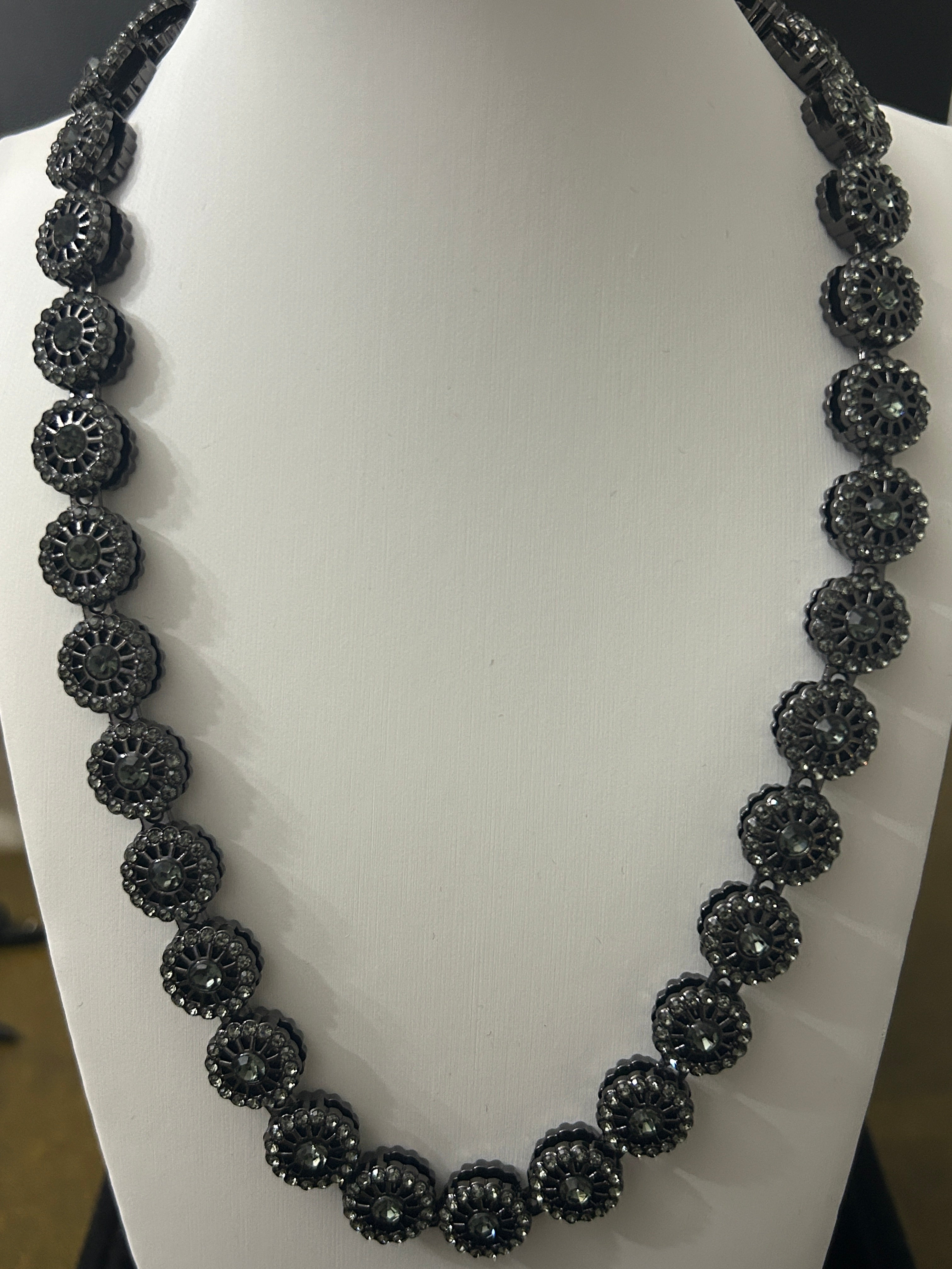 18in Black Rhodium Stainless Round VVS CZ
