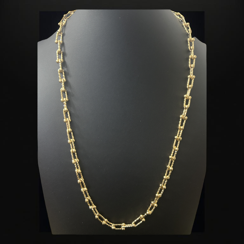 14k Gold Tiffany Style Link 24in