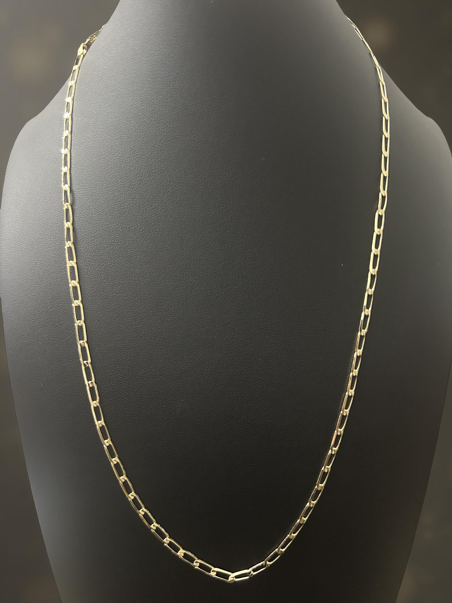 24" Oval Link Chain – 14K Gold Filled Over Brass Classic Necklace