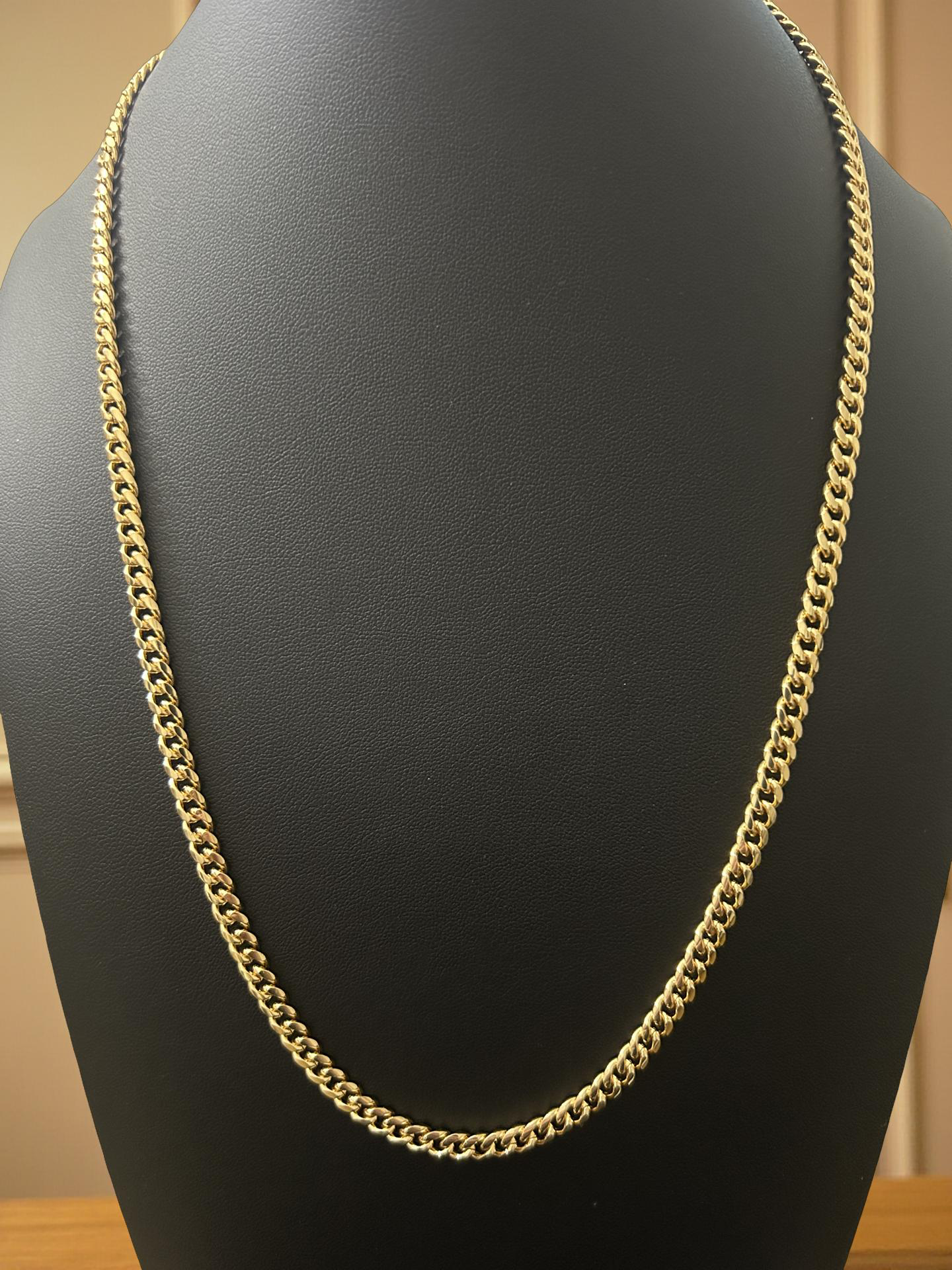 24" 5mm Cuban Chain – 18K Gold Filled Over Brass Classic Link Necklace