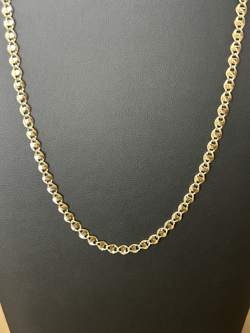14K Gold Filled Gucci Mariner Link Chain Necklace | 24in 4mm High Polish