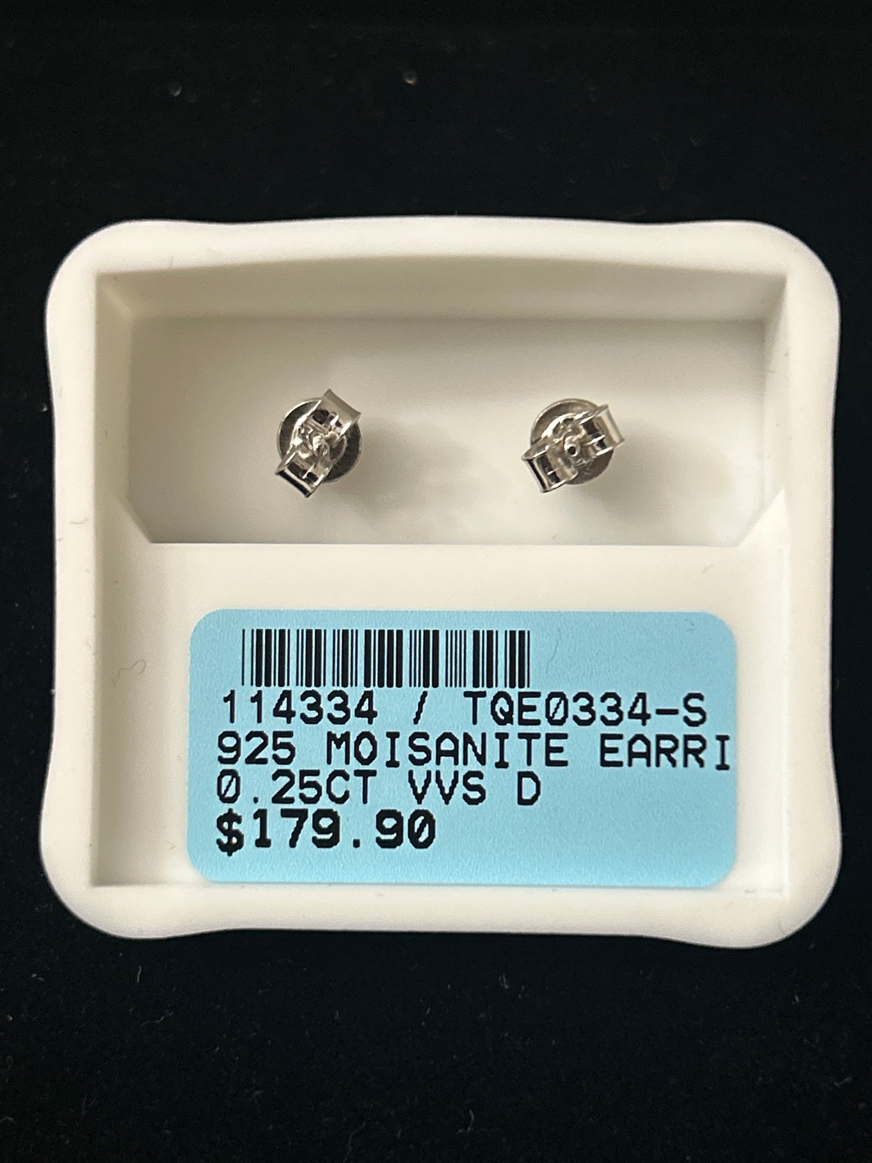 Moissanite Studs 925 .25CT