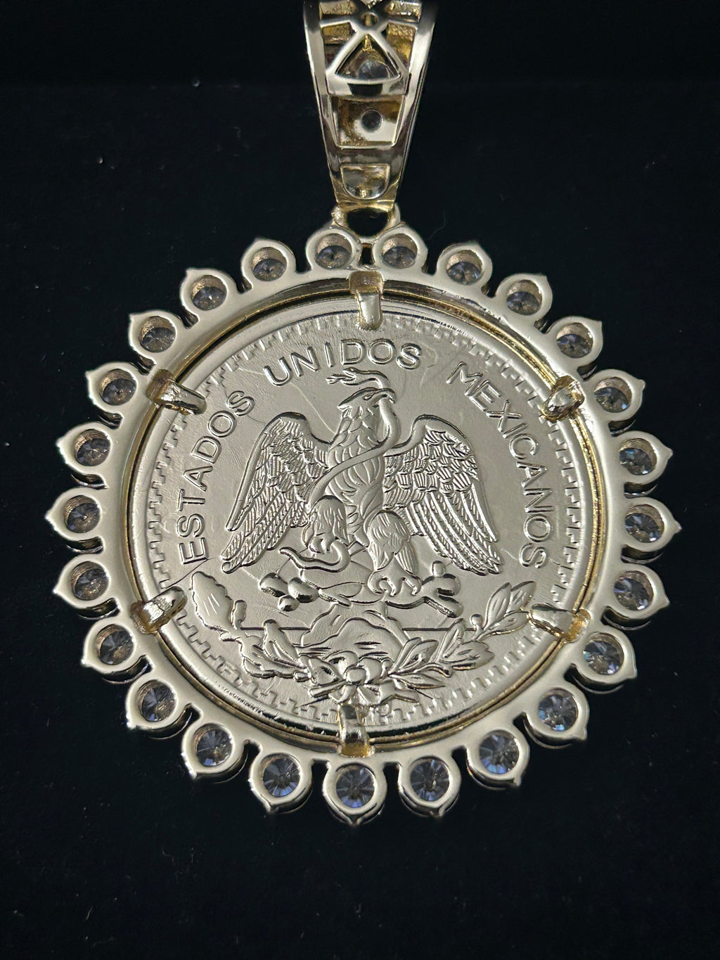 14k Gold VVS CZ Large Peso