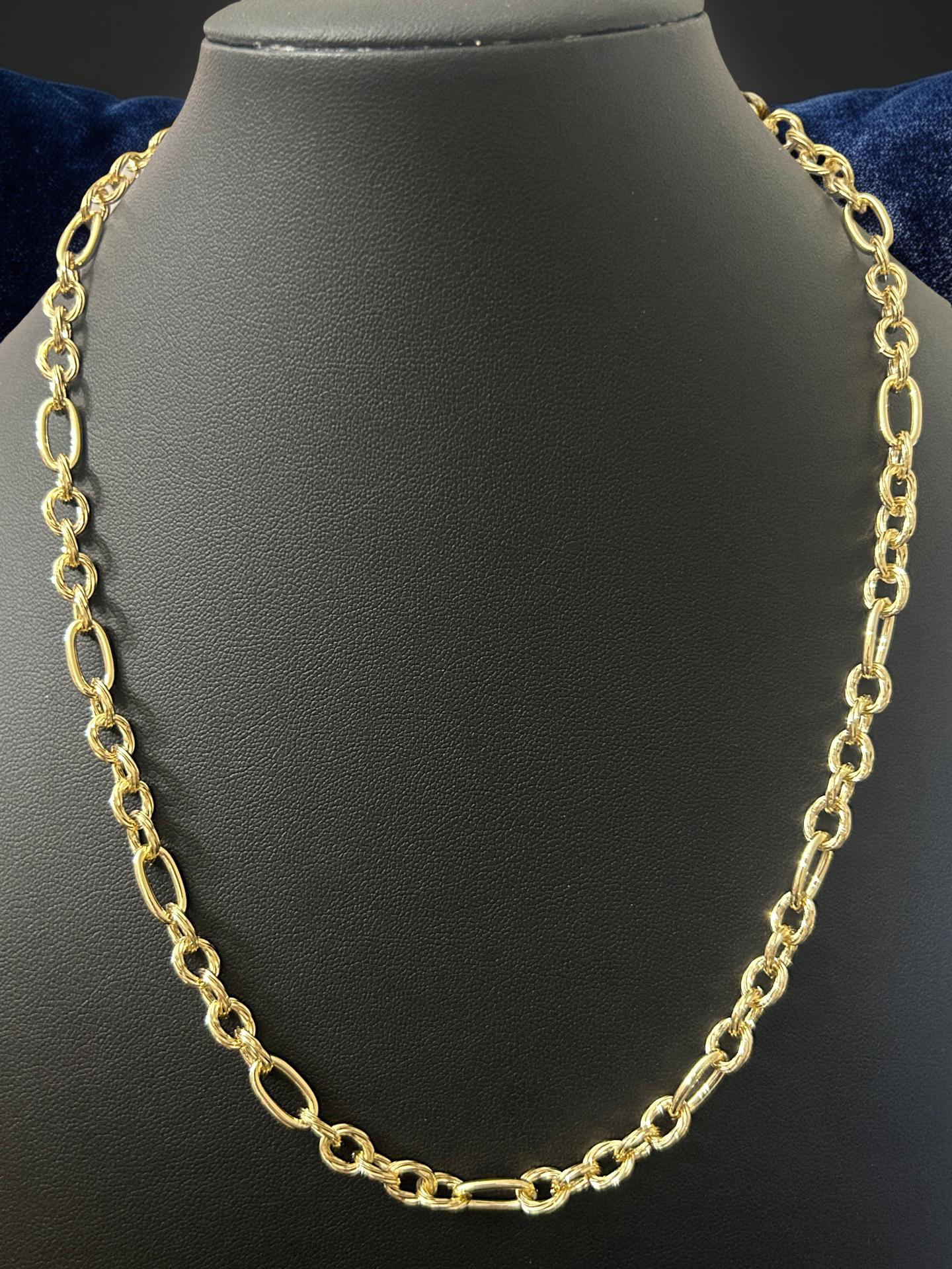 14K Gold 18-20in Circle/Oval Link