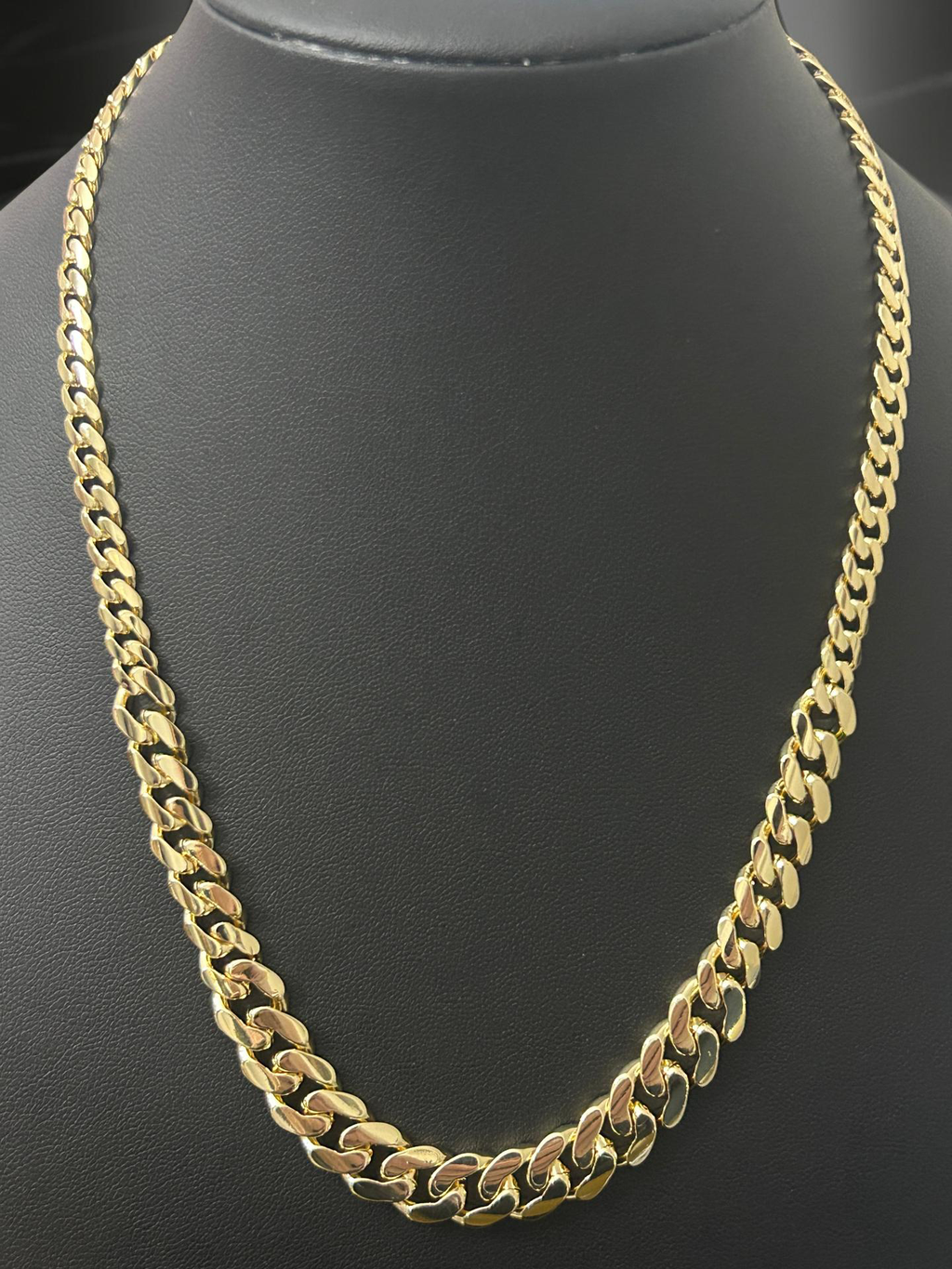 14k Gold 18in Riser Cuban