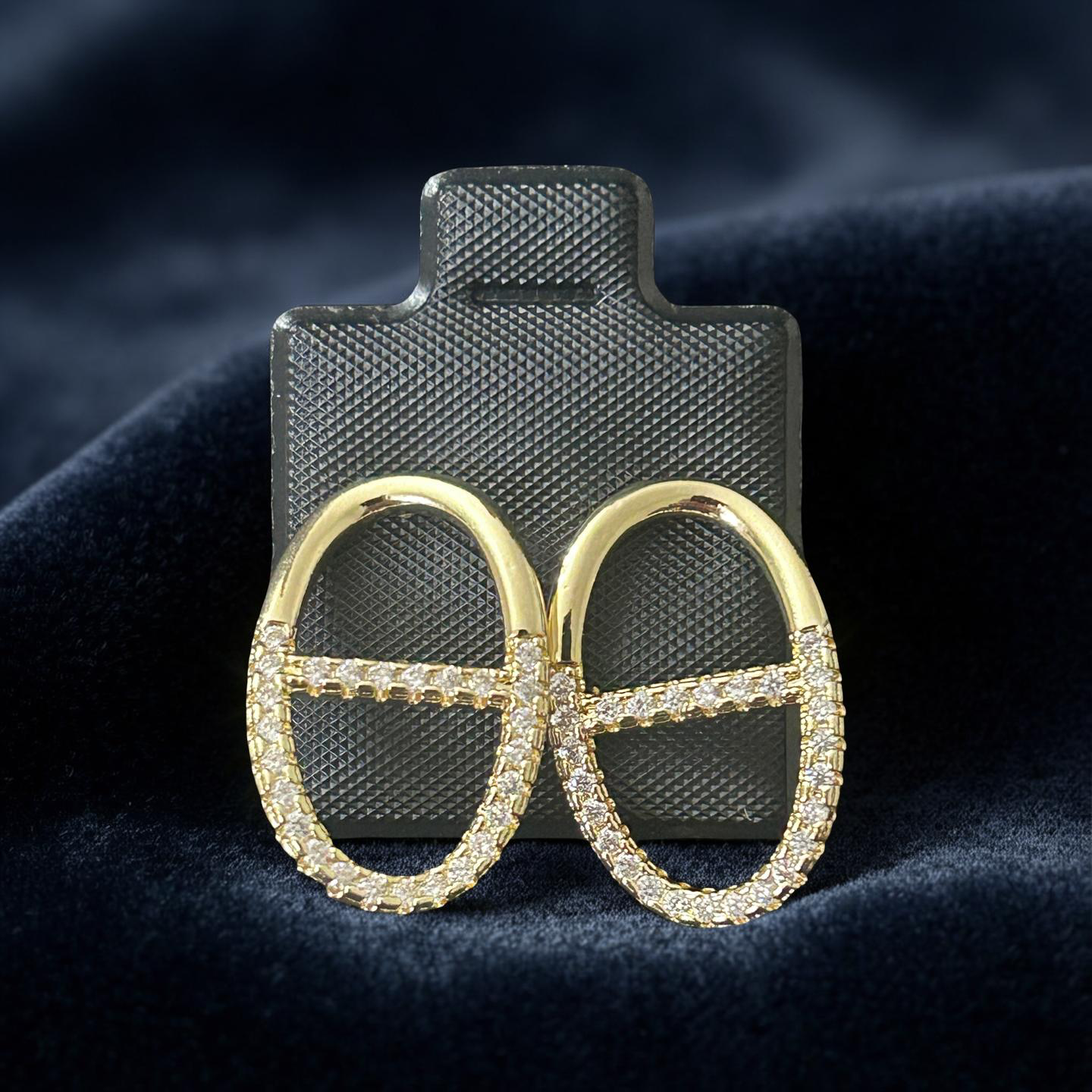 14k Gold VVS CZ Hoops