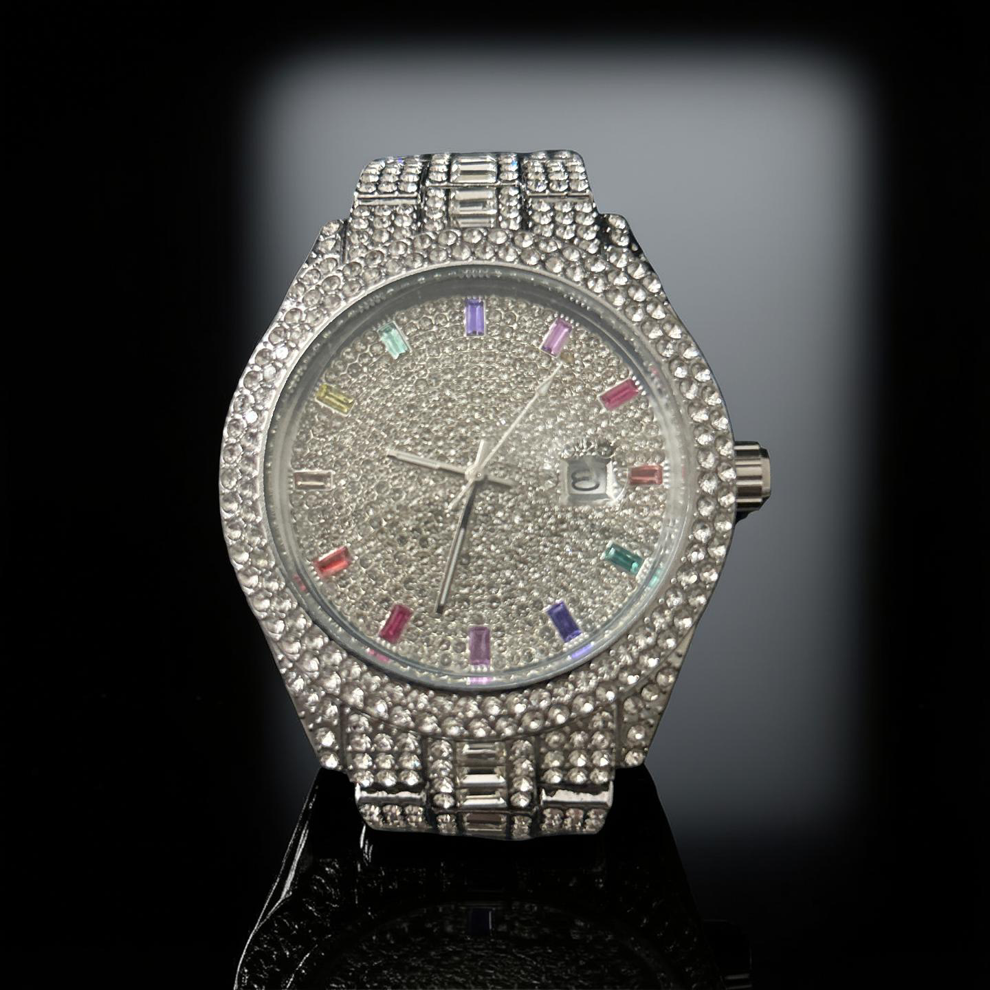 43mm Rolex Style Stainless VVS CZ