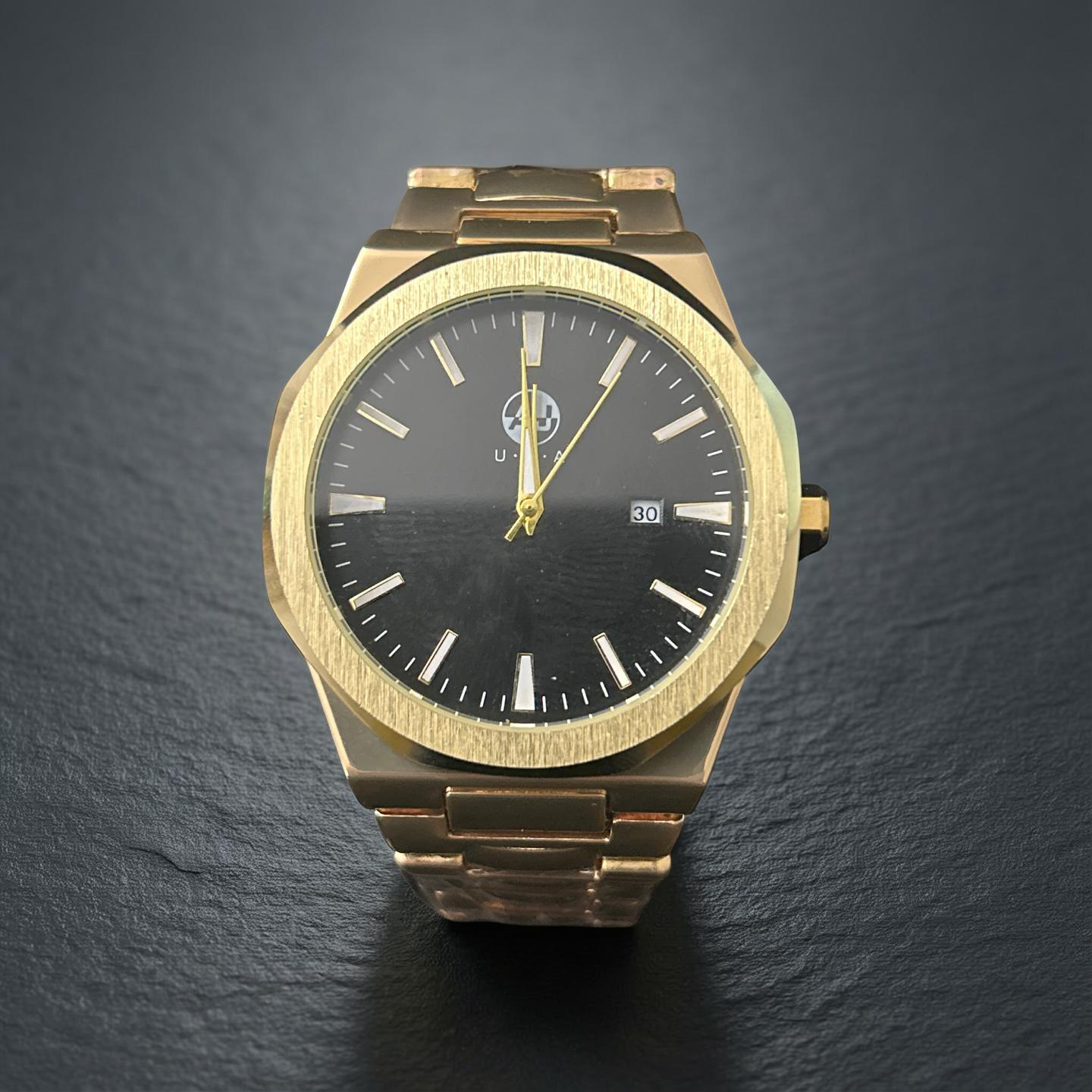 42mm Gold W/ Black Face