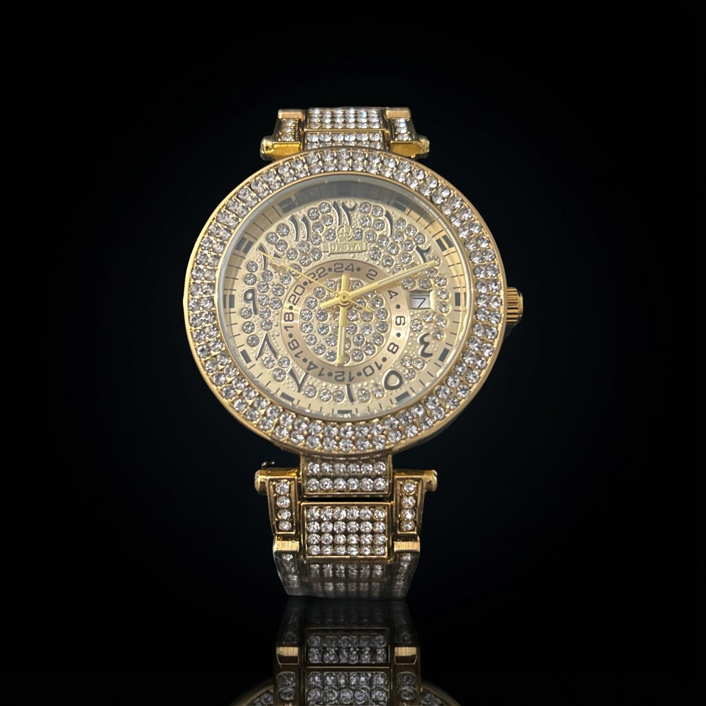 38mm Gold VVS CZ Iced Out