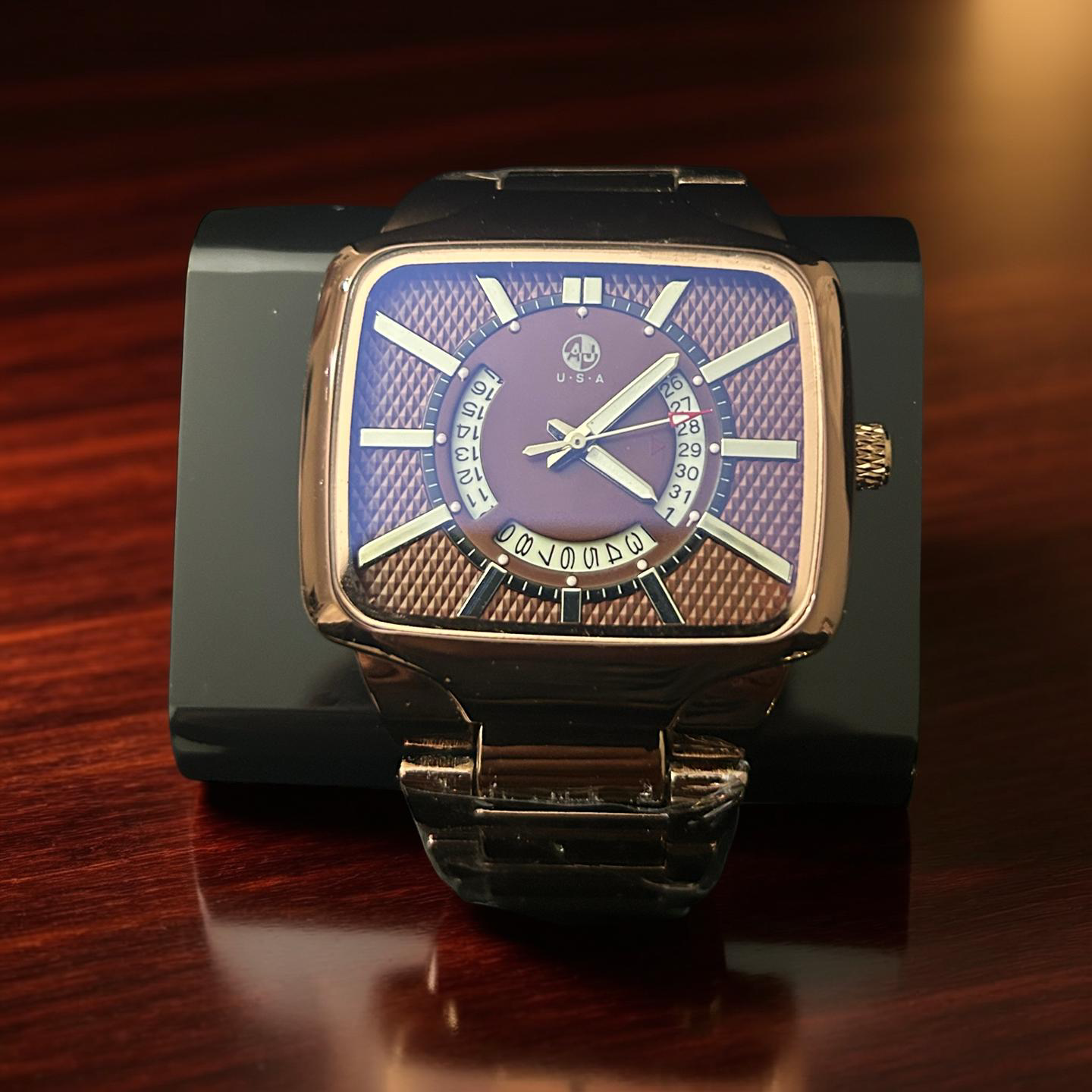 45mm Rose Gold Large Square Face