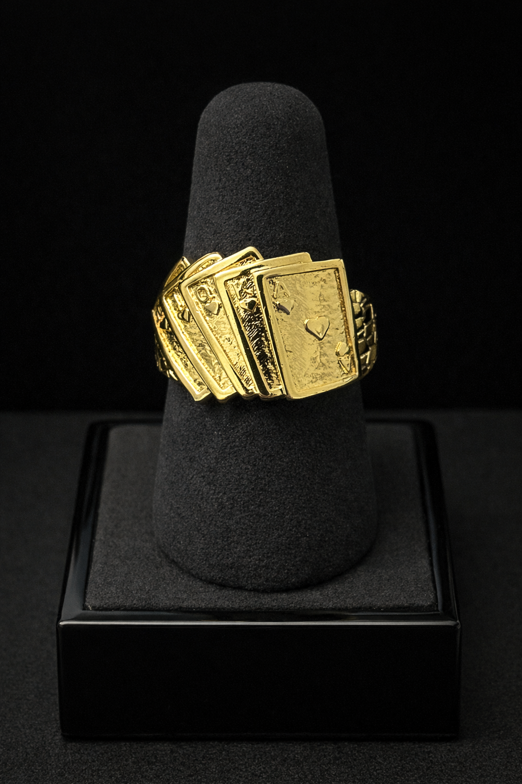 14k Gold Royal Flush Size 11