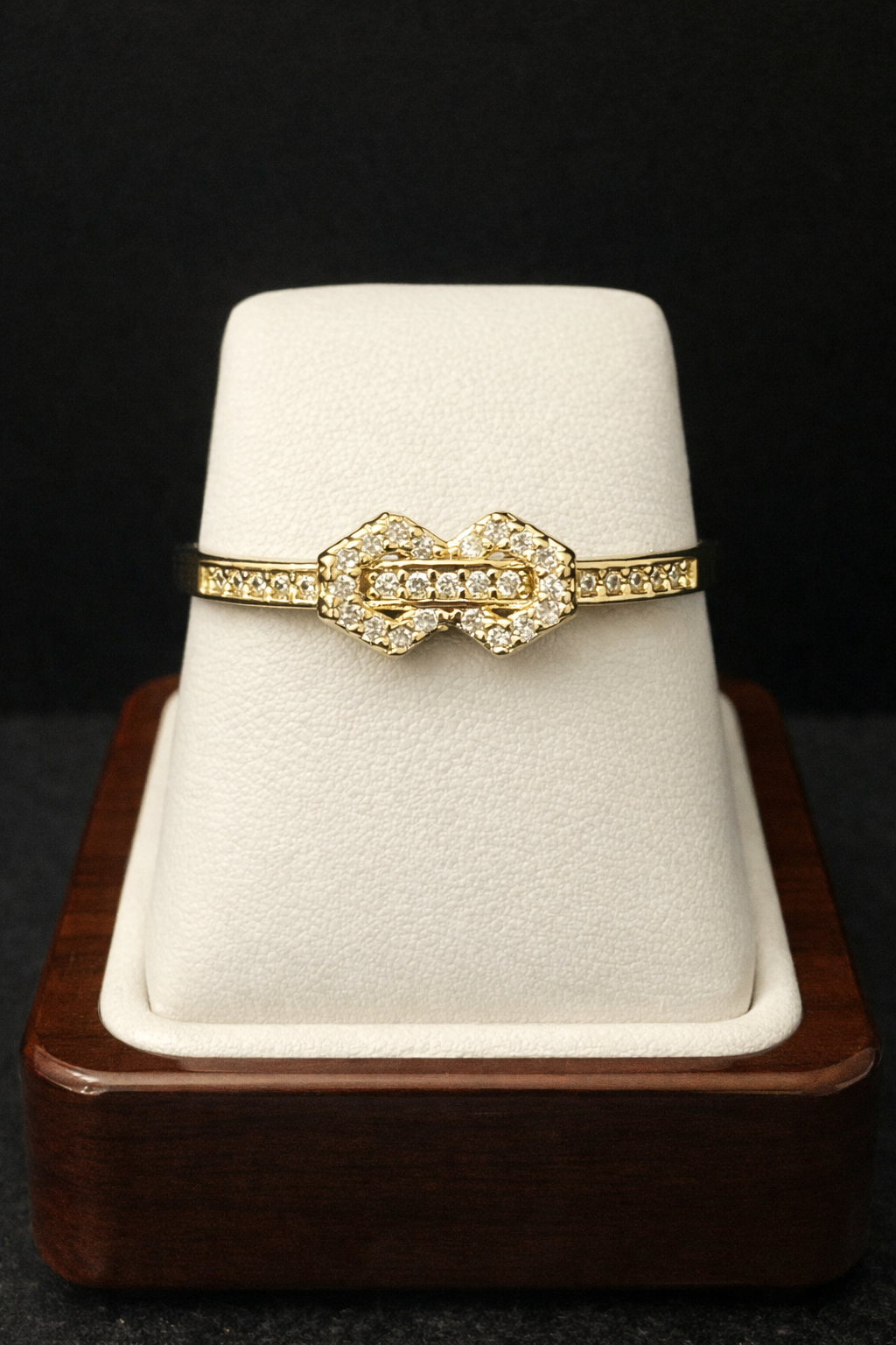 14k Gold VVS CZ Size 7