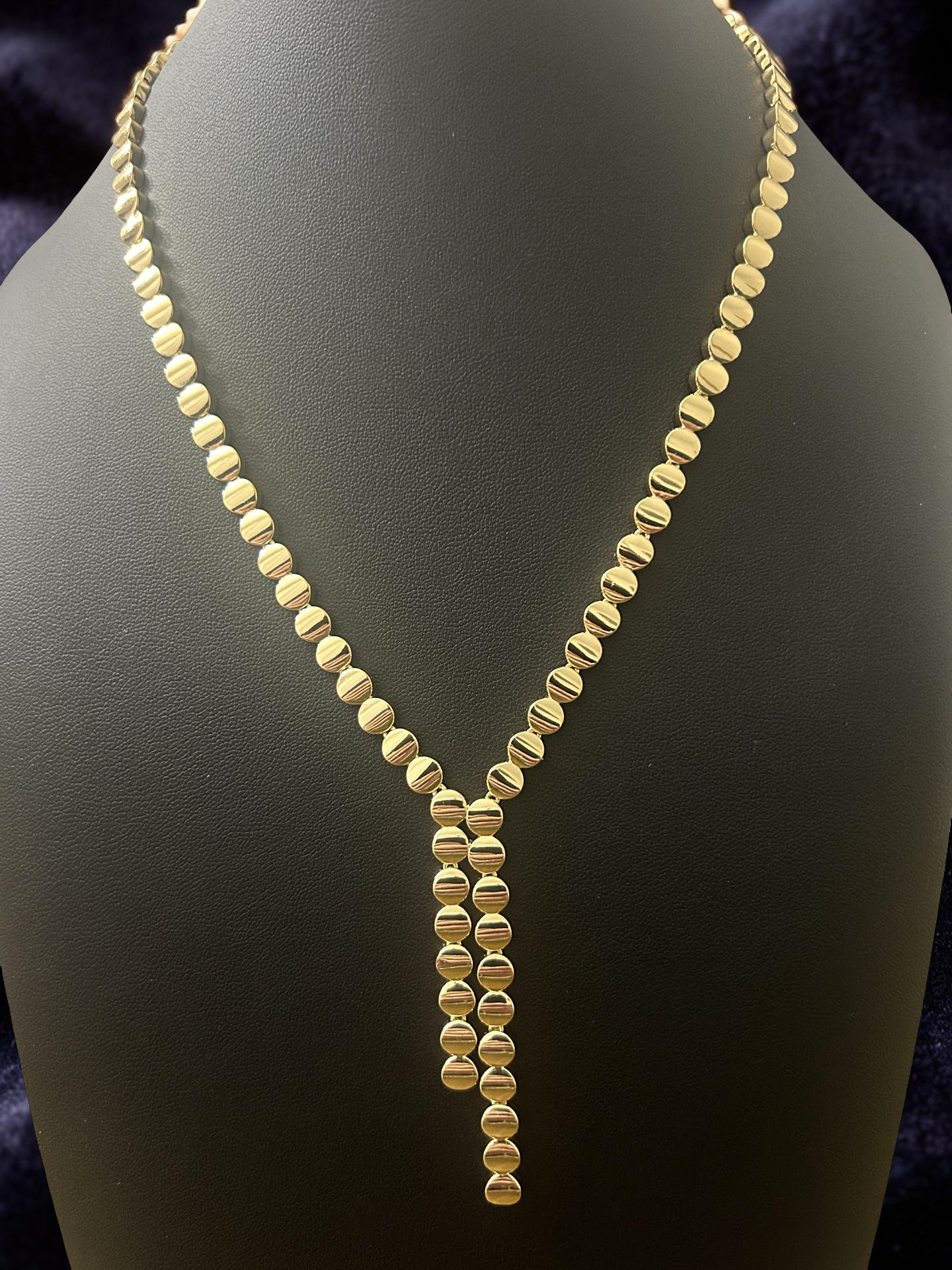 20” 6mm 14K Gold Filled Disc Bead Necklace – Gold Filled Brass Chain