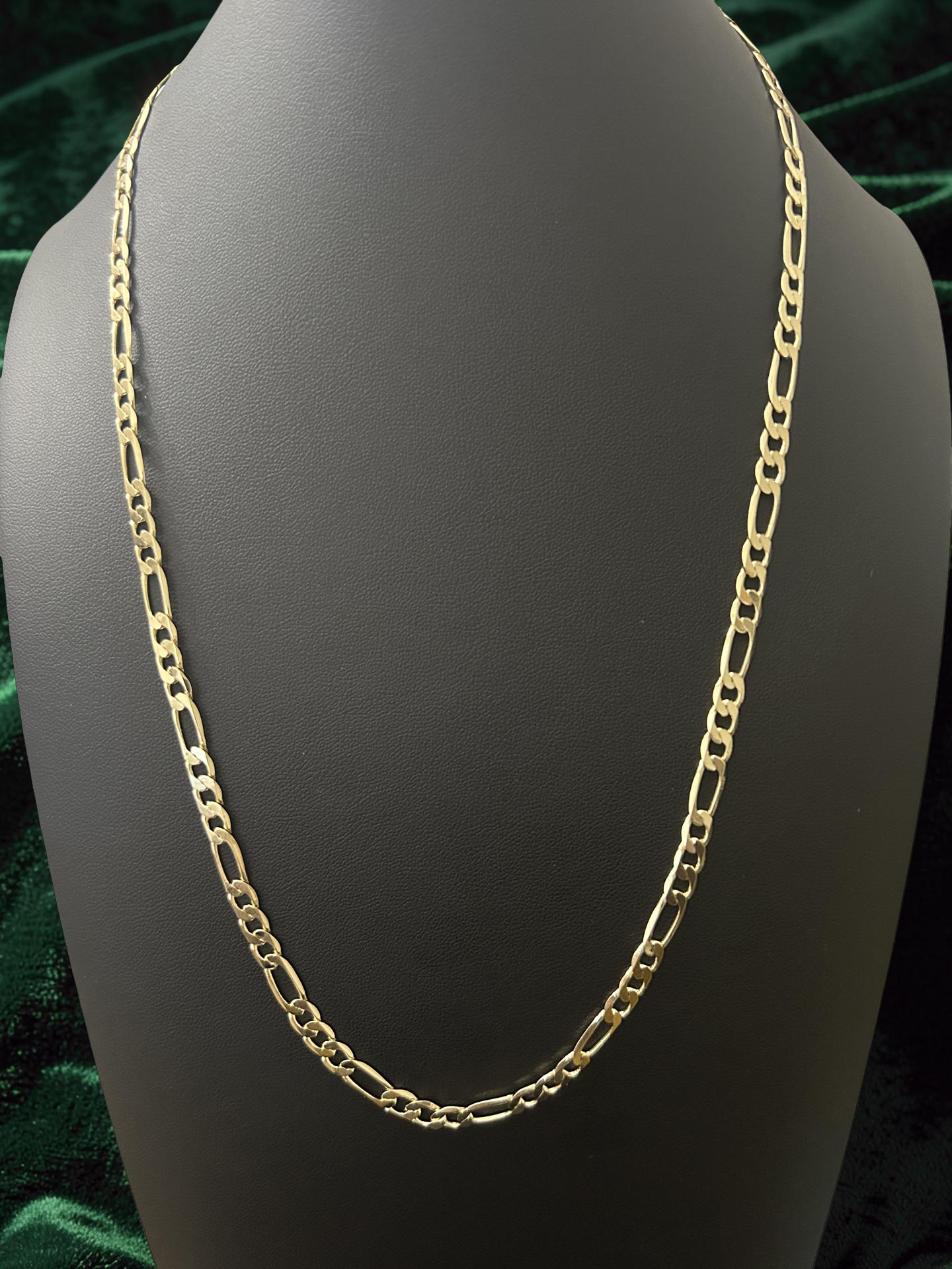 24” 5mm Figaro Chain – 14K Gold Filled Brass Necklace