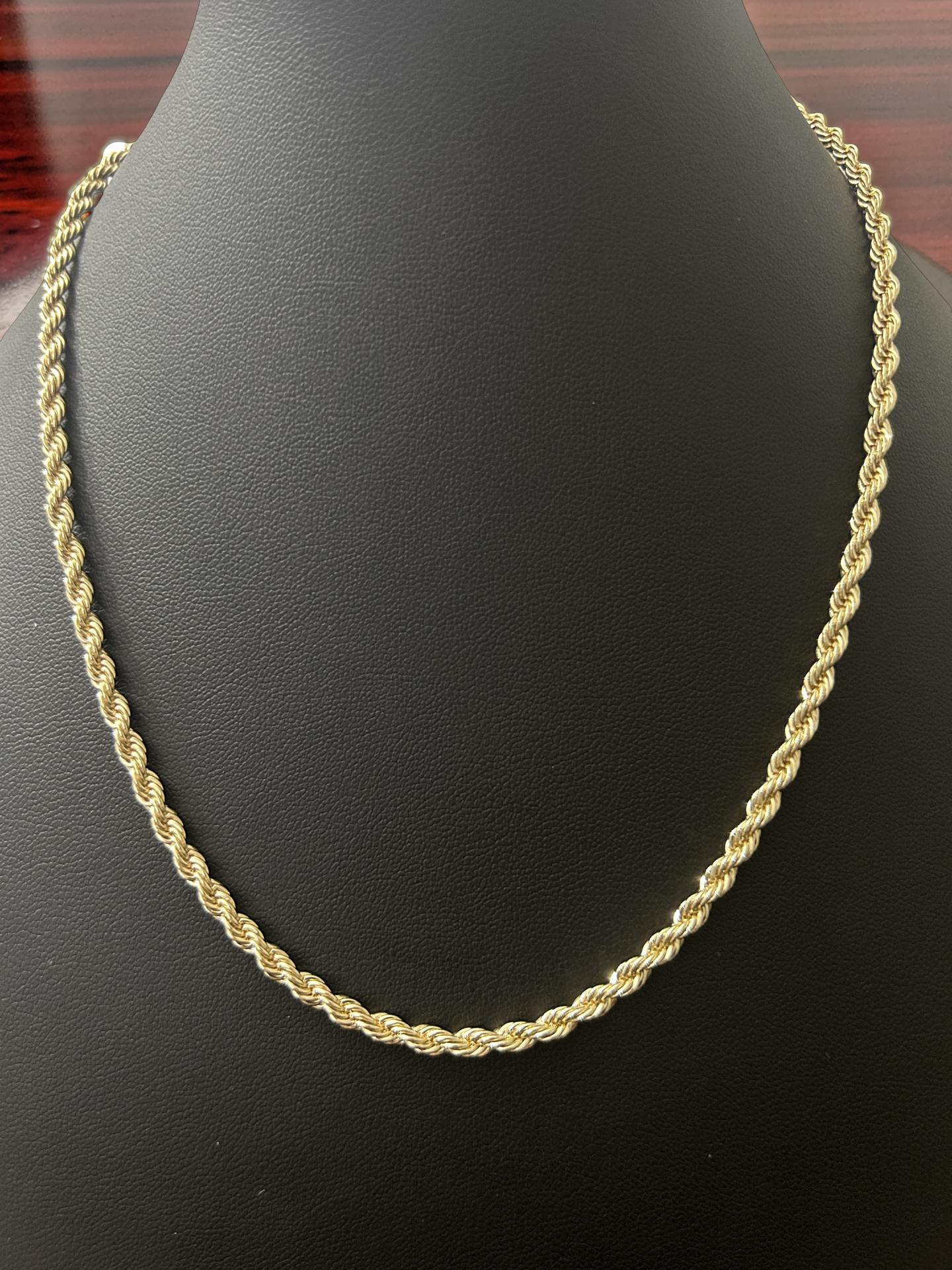 18” 3.0mm Rope Chain – 14K Gold Filled Brass Necklace
