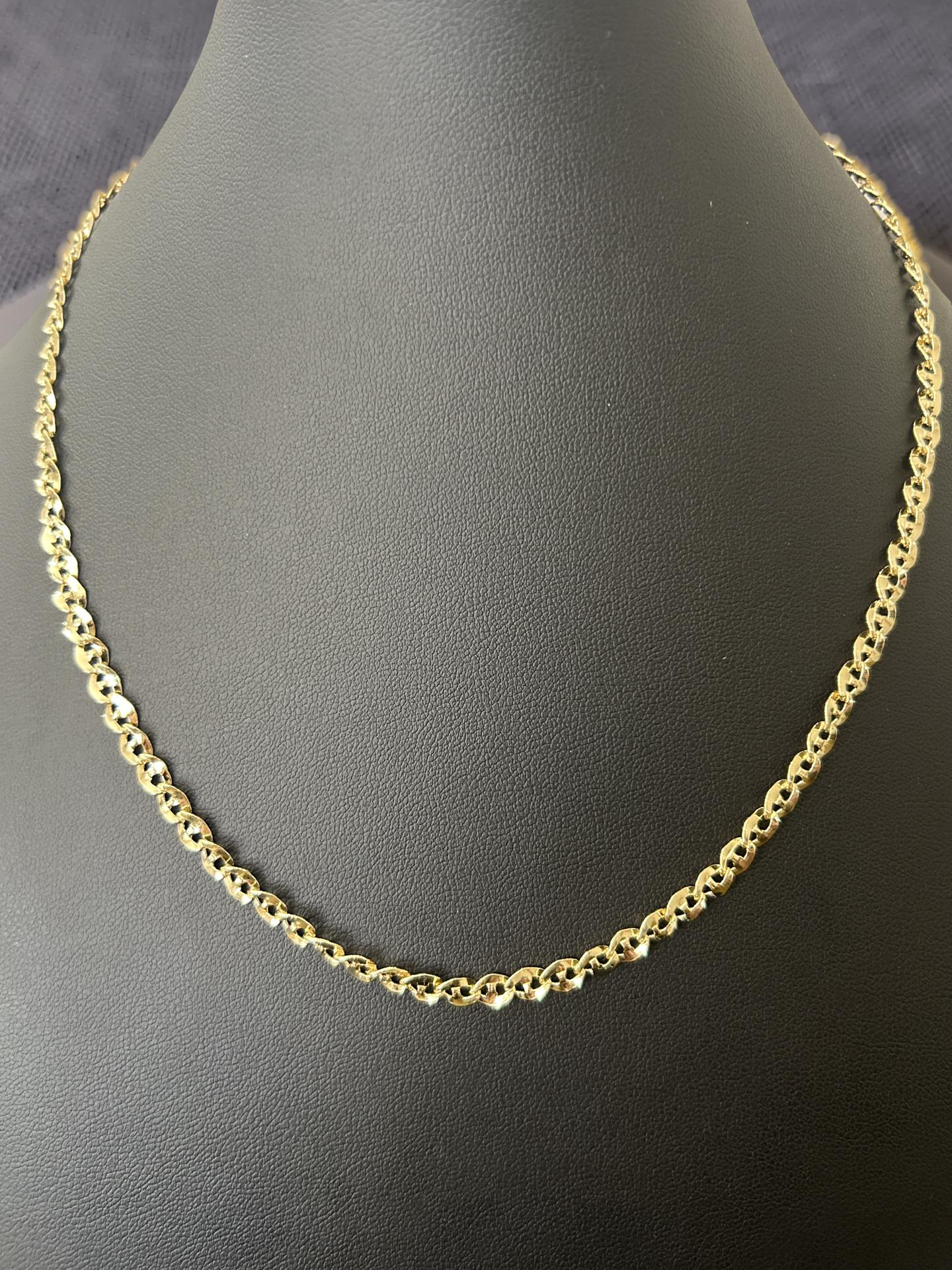 18in 4.5mm 14K Gold Filled Gucci Link Chain – Classic Mariner Necklace