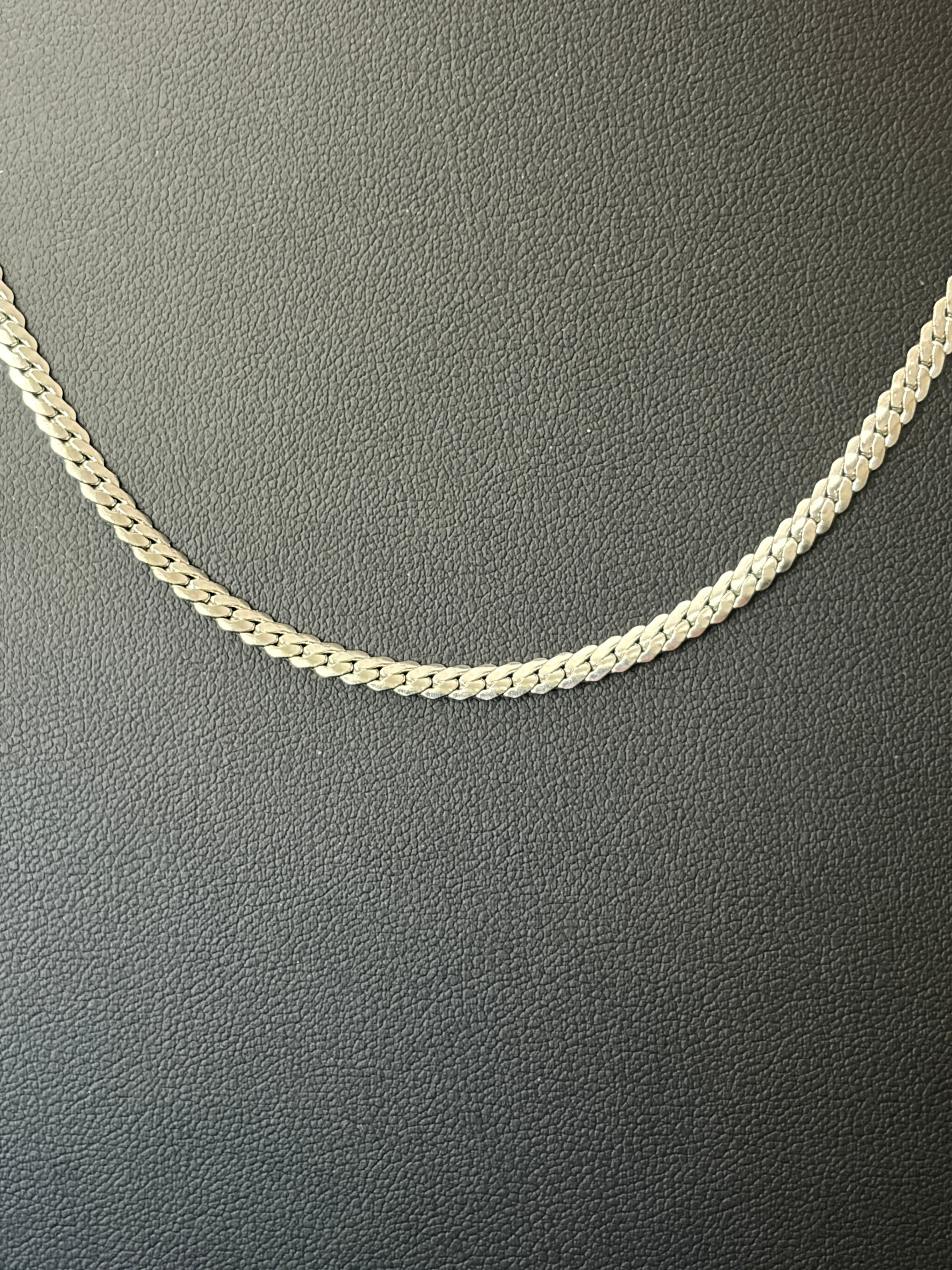 18 Inch 3MM Cuban Link Chain – Stainless Steel Miami Cuban Necklace