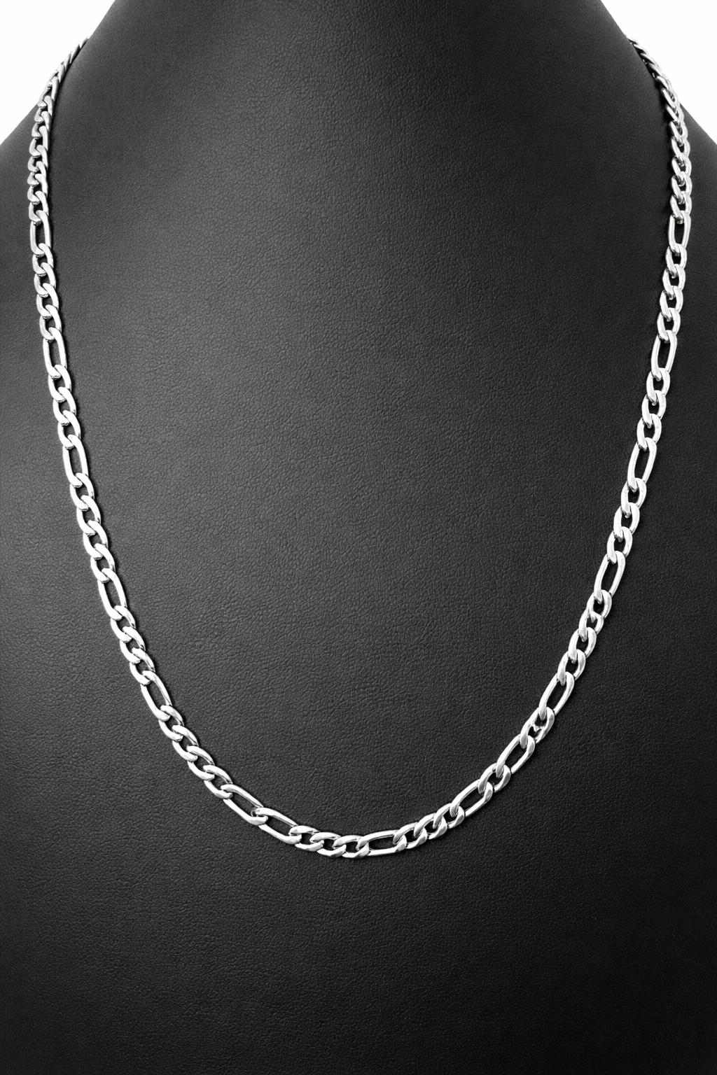 22” 4mm 14K White Gold Filled Figaro Chain – Classic Luxury Link