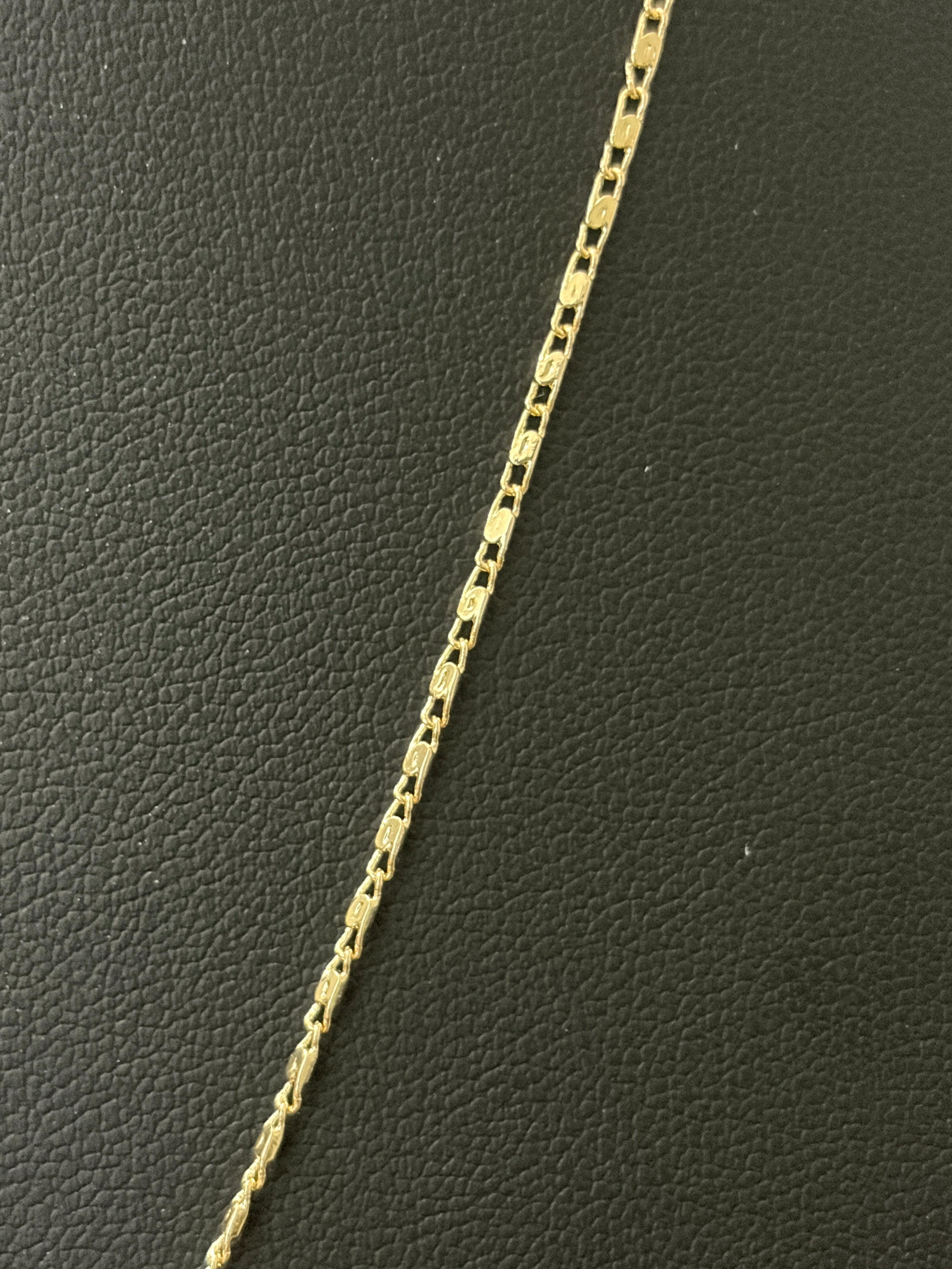 18” 1.5mm 14K Gold Filled Valentino Chain w/ VVS CZ Boy Pendant – Minimal Luxury Set