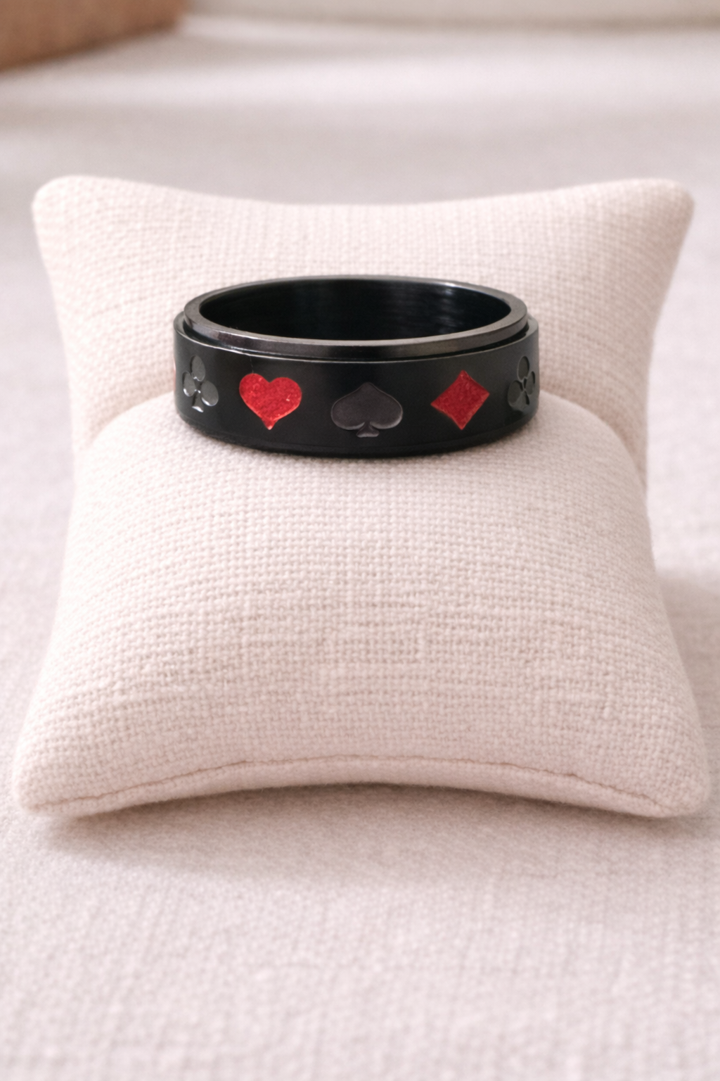 Spinning Center Ring (Size 9) – Black Band Spinner Ring
