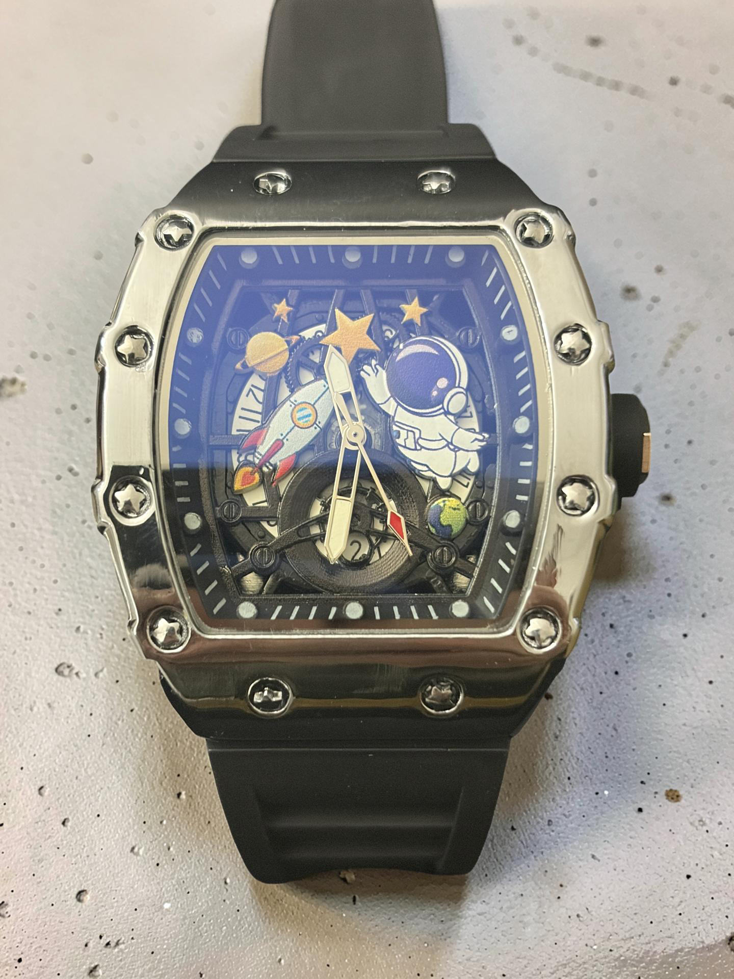 🚀 42MM Stainless Steel Astronaut RM Style Watch
Out of this world. Built to stand out.