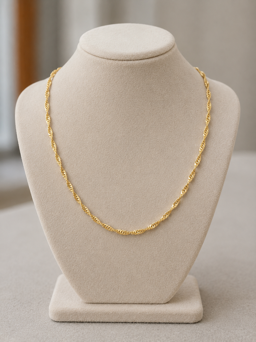18in 2.5mm 14k Gold Filled in Brass Twist Chain