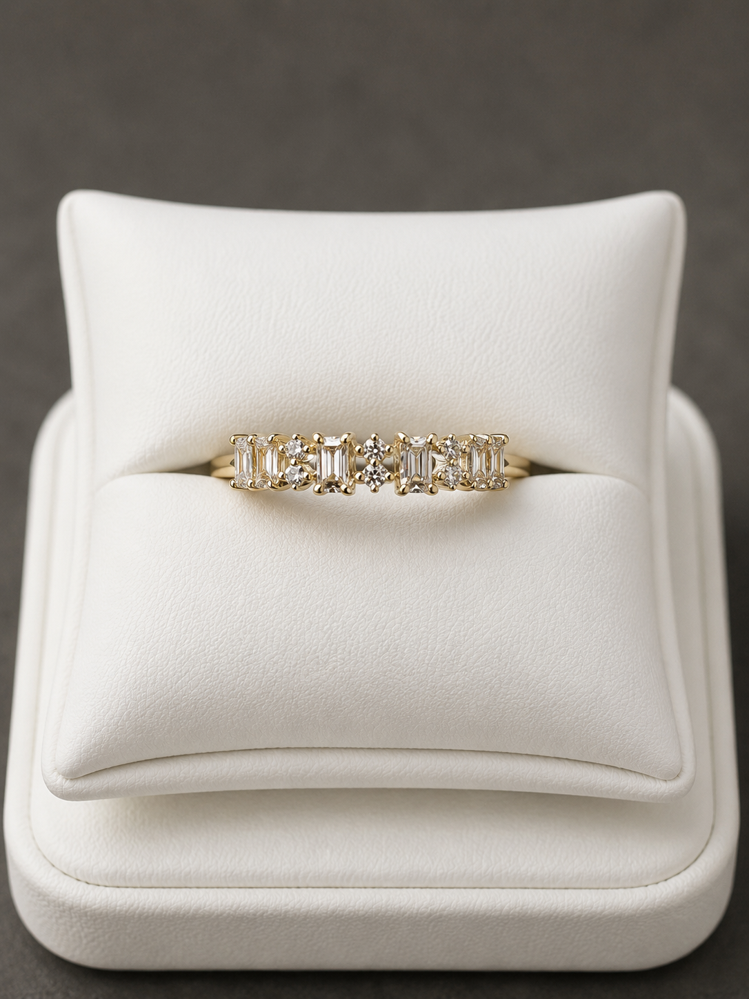 14k Gold Filled in Brass VVS CZ Size 8 Ring