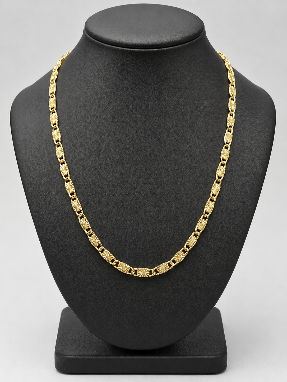 14k Gold Filled in Brass Diamond Cut Valentino Chain – 23in 3.5mm