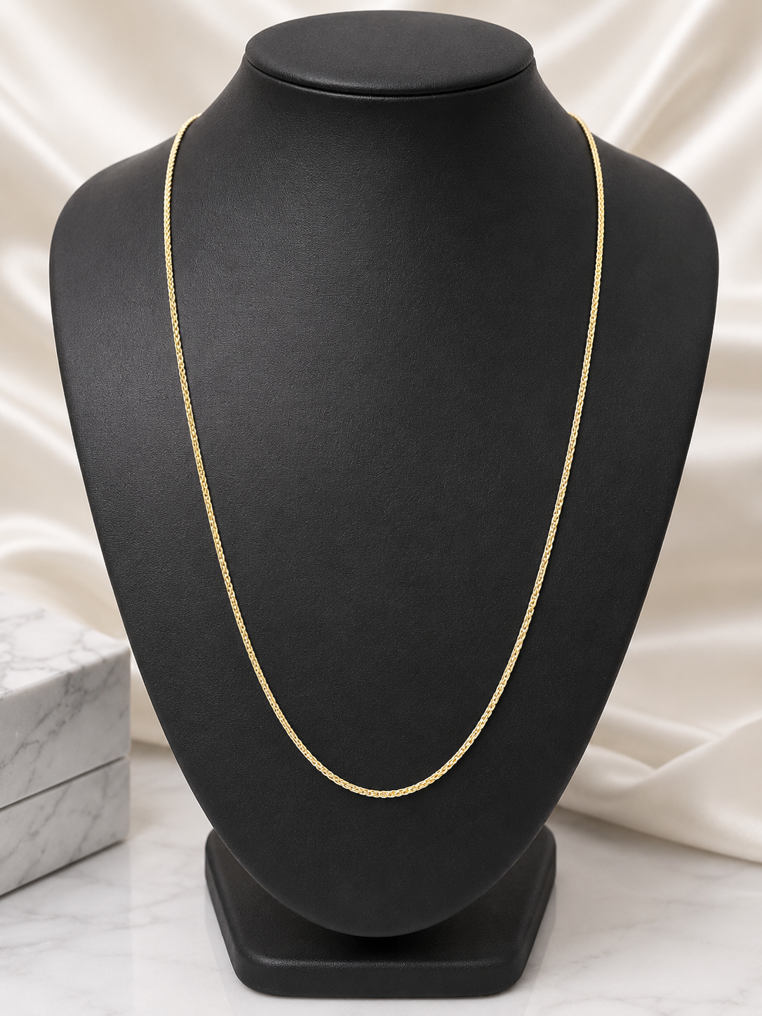 24” 1.5mm Thin Snake Chain – 14K Gold Filled Over Brass Minimalist Necklace
