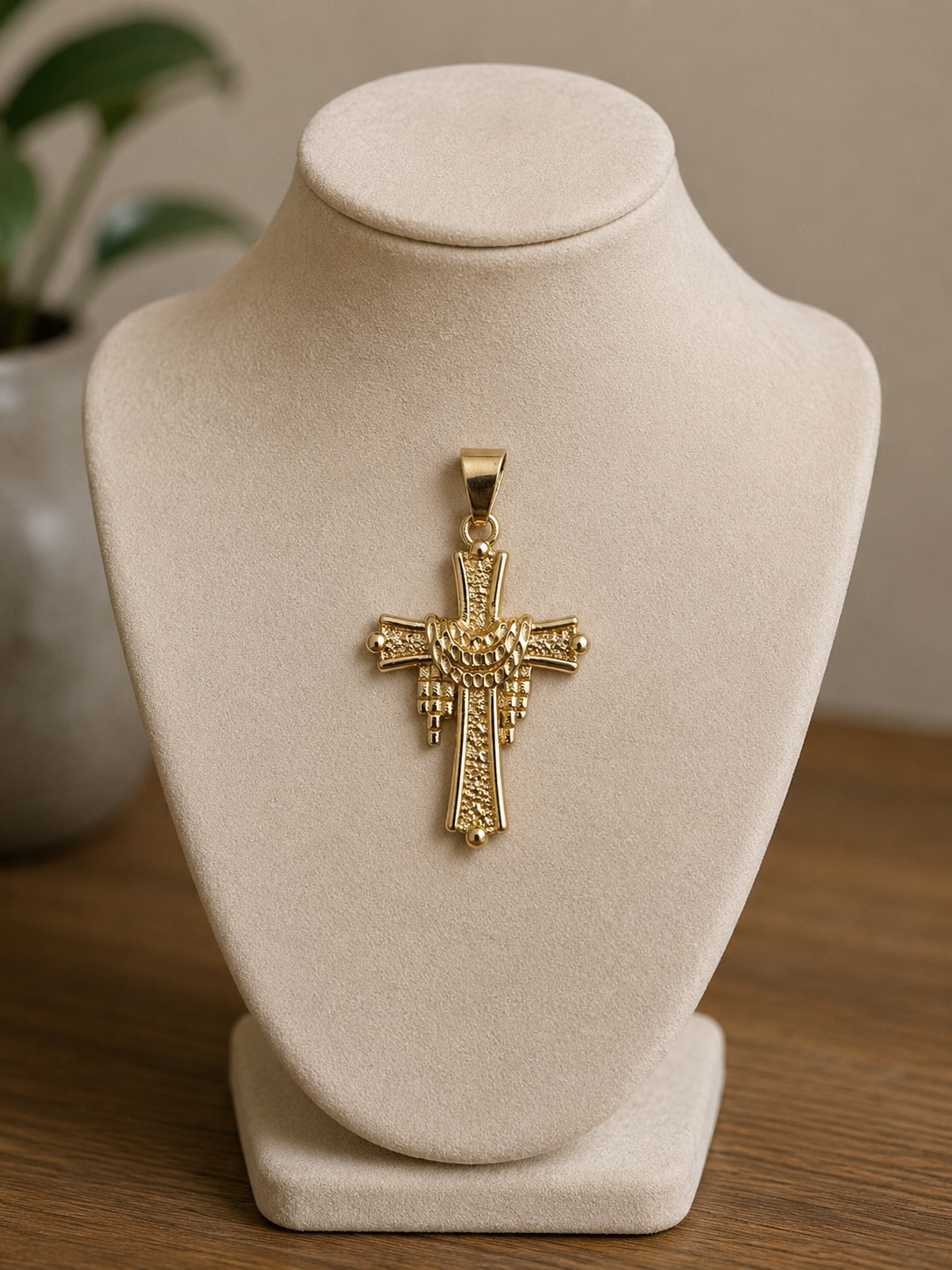 14k Gold Filled in Brass Cross Pendant