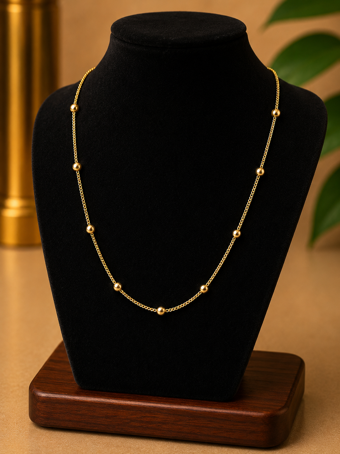 14k Gold Filled in Brass 18in 1mm Ball Chain