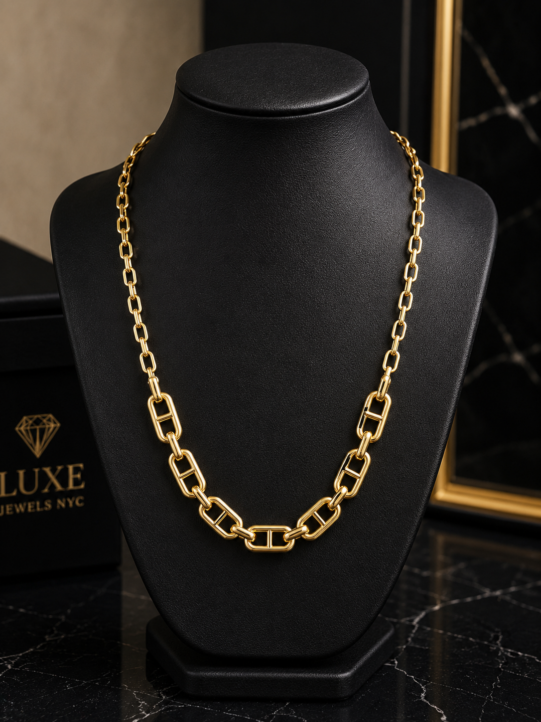 14k Gold Filled in Brass 16-18in Adjustable Chain