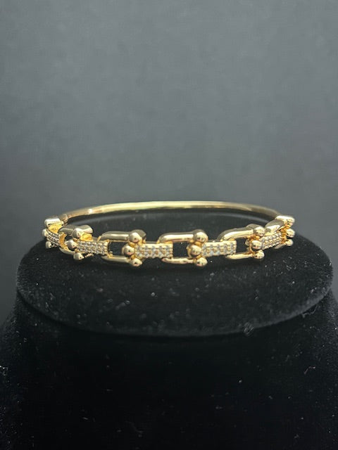 B18 - 14k Gold Bangle 8 inch