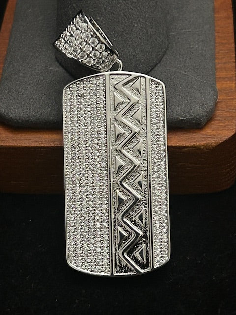 P25 - 14k White Gold DogTag