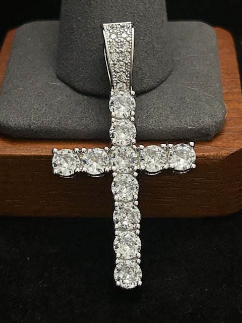 P16 - 14k White Gold Large Cross