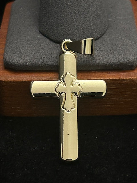 P7 - 14kGold Medium Plain Cross