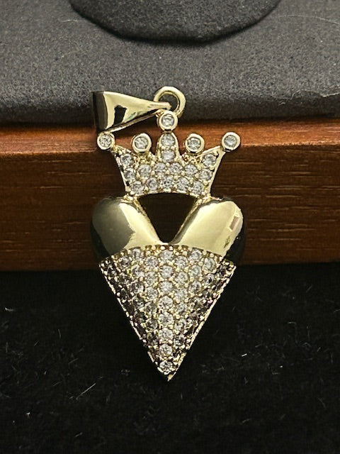 P10 - 14k Gold Heart with Crown