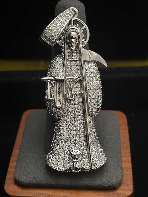P9 - 14k White Gold Grim Reaper