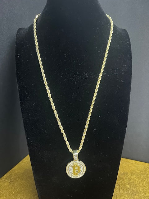 14k Gold 5mm Rope Combo 24 inch